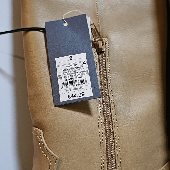 *Women's Sommer Western Boots - Universal Thread, Light Brown, Size 9 - Picture 4 of 4